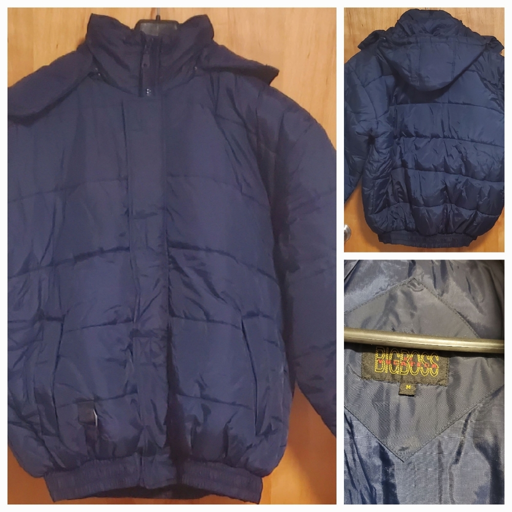 Coat men's dark blue Big Boss